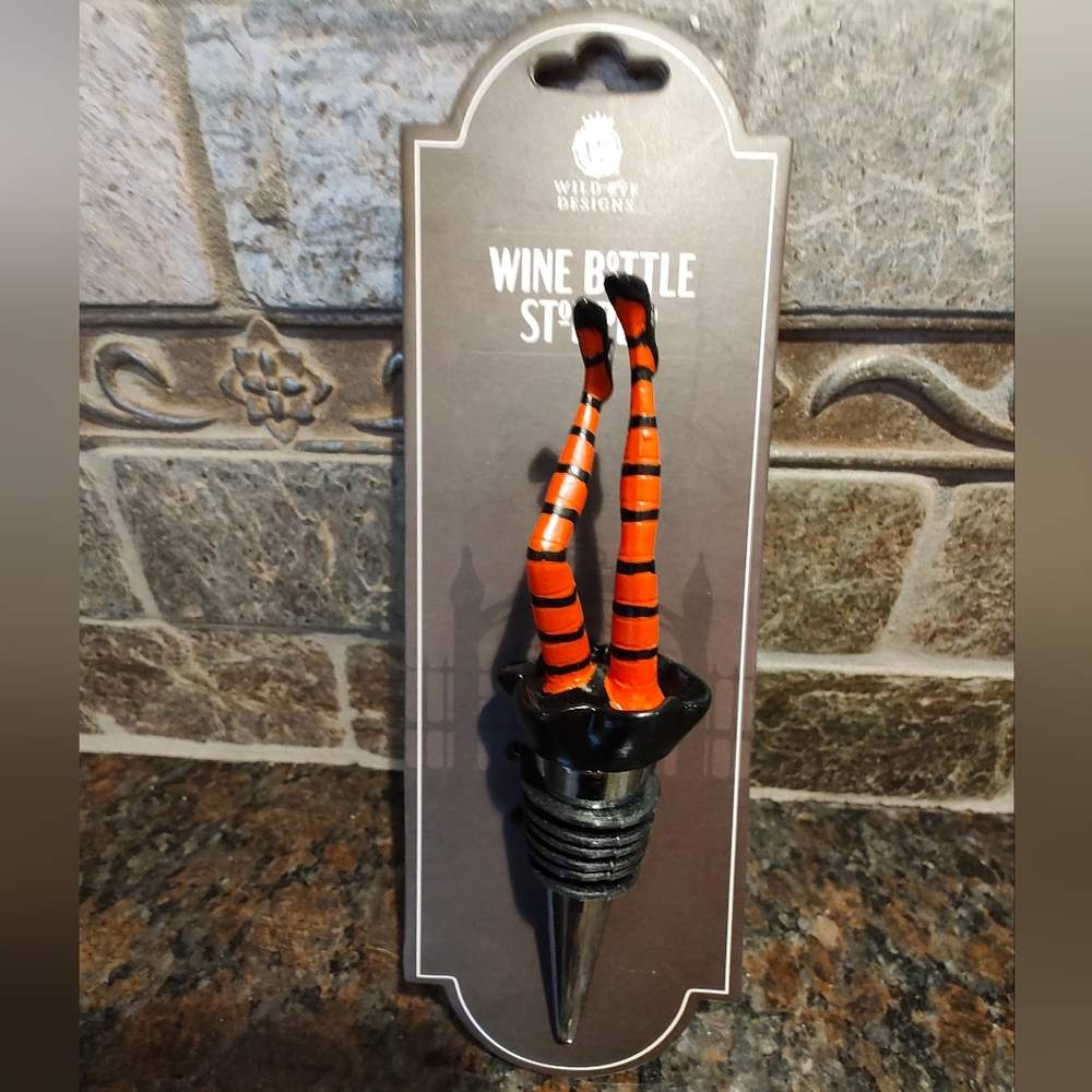 Witch Legs Wine Bottle Stopper, Halloween